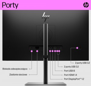 Monitor HP E27q G5 (6N6F2AA#ABB) 10