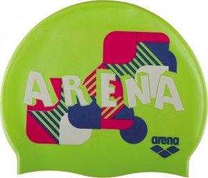 Arena Czepek Pływacki Arena Print Junior Green 1