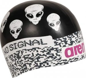 Arena Czepek Pływacki Arena Polish Moulded Crazy Signal Black 2