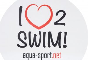 Aqua Sport Czepek Pływacki Aqua Sport I Love Swim 2 White 1