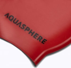 Aqua Sphere Czepek Pływacki Aqua Sphere Plain Cap Red 2