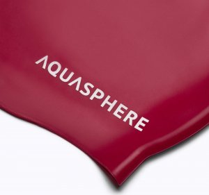 Aqua Sphere Czepek Pływacki Plain Cap Sherry Red 2
