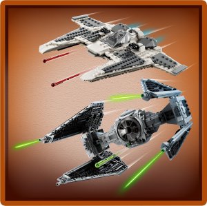 LEGO Star Wars Mandaloriański myśliwiec Fang Fighter kontra TIE Interceptor (75348) 3