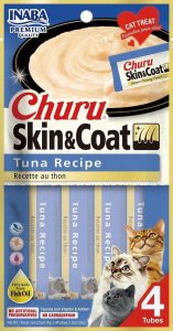 Inaba Foods Przysmak Inaba CHURU Tuńczyk SKIN&COAT dla kota 4x14g 1