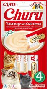 Inaba Foods Przysmak Inaba CHURU Tuńczyk z krabem dla kota 4x14g 1