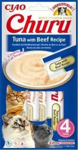 Inaba Foods Przysmak Inaba CHURU Tuńczyk z wołowiną dla kota 4x14g 1