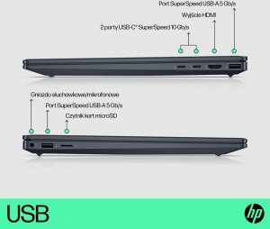 Laptop HP HP Pavilion Plus 14-eh0114nw i7-12700H 14" 2K 90Hz 500nits 16GB DDR4 3200 SSD1TB Intel Iris Xe Graphics Win11 14