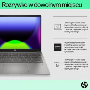 Laptop HP HP Pavilion Plus 14-eh0114nw i7-12700H 14" 2K 90Hz 500nits 16GB DDR4 3200 SSD1TB Intel Iris Xe Graphics Win11 15