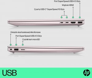 Laptop HP HP Pavilion Plus 14-eh0114nw i7-12700H 14" 2K 90Hz 500nits 16GB DDR4 3200 SSD1TB Intel Iris Xe Graphics Win11 2