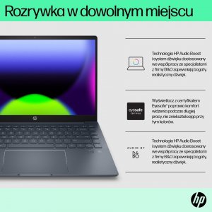 Laptop HP HP Pavilion Plus 14-eh0114nw i7-12700H 14" 2K 90Hz 500nits 16GB DDR4 3200 SSD1TB Intel Iris Xe Graphics Win11 9