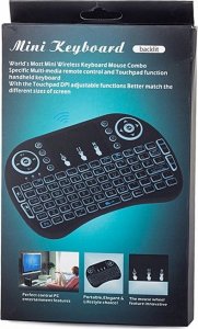 Klawiatura Verk KLAWIATURA BEZPRZEWODOWA MINI PODŚWIEWTLANA TV LED 11