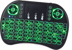 Klawiatura Verk KLAWIATURA BEZPRZEWODOWA MINI PODŚWIEWTLANA TV LED 6