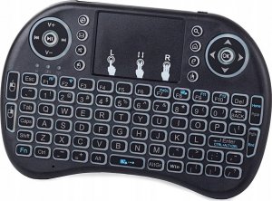 Klawiatura Verk KLAWIATURA BEZPRZEWODOWA MINI PODŚWIEWTLANA TV LED 7