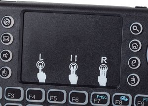 Klawiatura Verk KLAWIATURA BEZPRZEWODOWA MINI PODŚWIEWTLANA TV LED 8