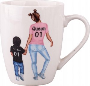 Altom Design KUBEK PORCELANOWY 300ML MAMA I SYN QUEEN PRINCESS 1