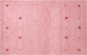 Beliani Dywan wełniany 140 x 200 cm różowy YULAFI Lumarko! 1