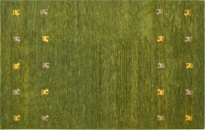 Beliani Dywan wełniany 140 x 200 cm zielony YULAFI Lumarko! 1