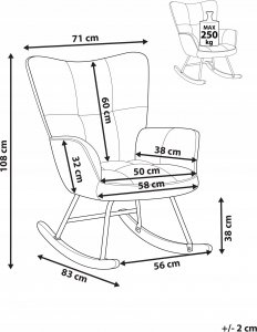Beliani Fotel bujany boucle biały OULU 11