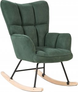 Beliani Fotel bujany szmaragdowy OULU 11