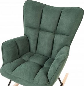 Beliani Fotel bujany szmaragdowy OULU 3