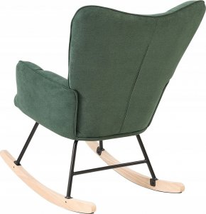 Beliani Fotel bujany szmaragdowy OULU 4