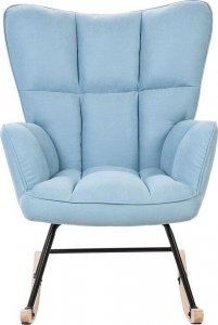 Beliani Fotel bujany niebieski OULU 3