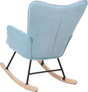 Beliani Fotel bujany niebieski OULU 5