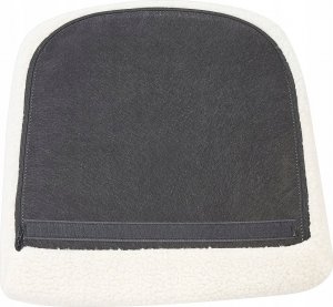 Beliani Fotel bujany boucle biały ze złotym ANASET 5