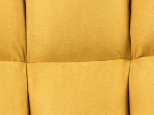 Beliani Fotel bujany żółty OULU 5