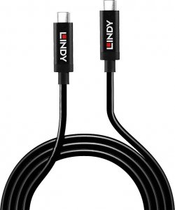 Kabel USB Lindy USB-C - USB-C 3 m Czarny (43348) 2