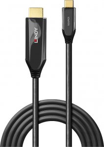 Kabel USB Lindy USB-C - HDMI 1 m Czarny (43367) 2