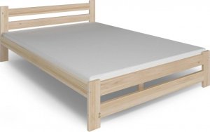 Elior Sosnowe podwójne łóżko z materacem 140x200 - Zinos 1