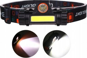 Latarka czołowa Verk LATARKA CZOŁOWA COB 4w1 LAMPKA CZOŁÓWKA Z MAGNESEM 4