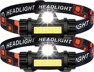 Latarka czołowa Verk LATARKA CZOŁOWA COB 4w1 LAMPKA CZOŁÓWKA Z MAGNESEM 5