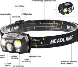 Latarka czołowa LATARKA CZOŁOWA LED LC5 3