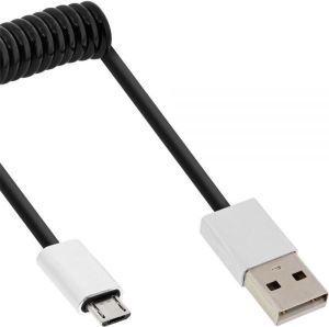 Kabel USB InLine USB-A - microUSB 1 m Czarny (31710R) 1