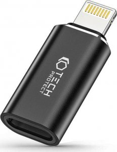 Adapter USB Tech-Protect Adapter Tech-protect Ultraboost Lightning/USB-C Black 1