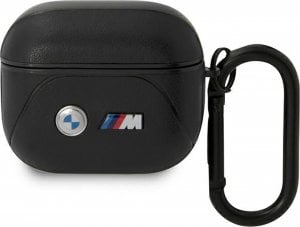 BMW BMW BMA322PVTK AirPods 3 gen cover czarny/black Leather Curved Line 1