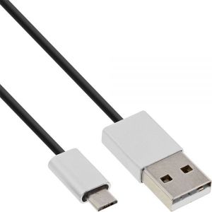 Kabel USB InLine USB-A - microUSB 2 m Czarny (31720I) 1