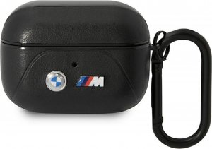 BMW BMW BMAP22PVTK AirPods Pro cover czarny/black Leather Curved Line 1