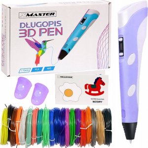 Długopis 3D XMaster Fioletowy z wkładami 100M 1