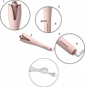 Lokówka XMaster AUTOMATYCZNA LOKÓWKA CERAMICZNA SPIN CURL LCD 4