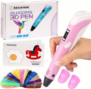 Długopis 3D XMaster różowy z wkładami 12M 1