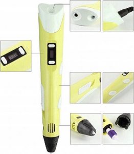 Długopis 3D XMaster Żółty z wkładami 2