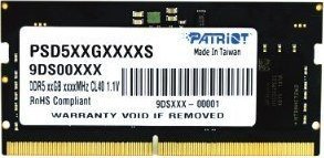 Pamięć do laptopa Patriot PATRIOT DDR5 8GB SIGNATURE 4800MHz SO-DIMM 1