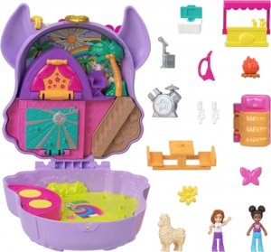 Mattel Polly Pocket Kompaktowy zestaw Biwakowa Lama HKV33(FRY35) 1