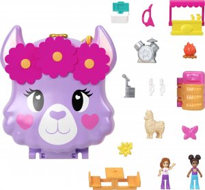 Mattel Polly Pocket Kompaktowy zestaw Biwakowa Lama HKV33(FRY35) 3