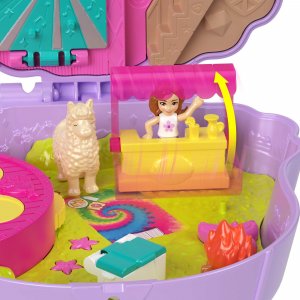 Mattel Polly Pocket Kompaktowy zestaw Biwakowa Lama HKV33(FRY35) 10
