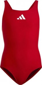Adidas Kostium kąpielowy 3 Bars Sol ST Jr : Czerwony, r. 116 cm 1