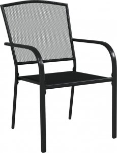 vidaXL 3-częściowy zestaw mebli ogrodowych, antracytowy, stal 5